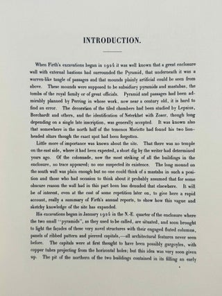 The step pyramid. Vol. I: Text. Vol. II: Plates (complete set)