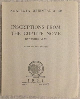 Item #M0584b Inscriptions from the Coptite nome. FISCHER Henry George[newline]M0584b.jpg