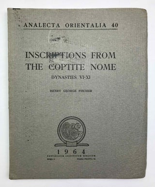 Item #M0584h Inscriptions from the Coptite nome. FISCHER Henry George[newline]M0584h-00.jpeg