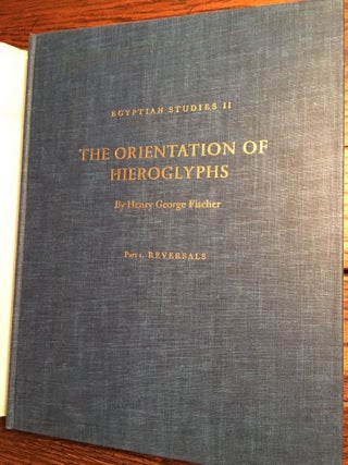 The orientation of hieroglyphs. Vol. I: Reversals[newline]M0586a-11.jpg