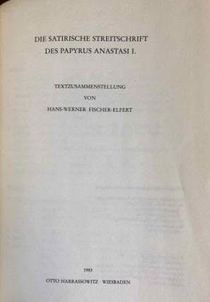 Die satirische Streitschrift des Pap. Anastasi I. Vol. I: Textzusammenstellung.[newline]M0588f-01.jpeg
