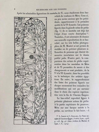 Faune égyptienne antique. Recherches sur les poissons représentés dans quelques tombeaux égyptiens de l’Ancien Empire.