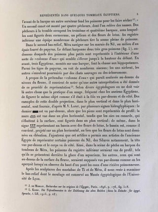 Faune égyptienne antique. Recherches sur les poissons représentés dans quelques tombeaux égyptiens de l’Ancien Empire.