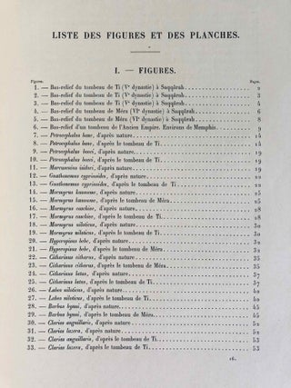 Faune égyptienne antique. Recherches sur les poissons représentés dans quelques tombeaux égyptiens de l’Ancien Empire.