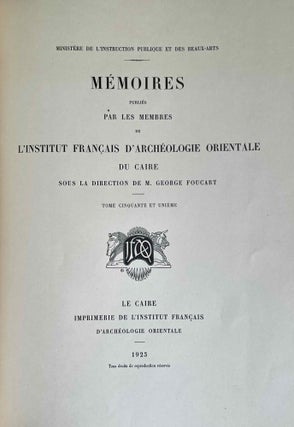 Faune égyptienne antique. Recherches sur les poissons représentés dans quelques tombeaux égyptiens de l’Ancien Empire.