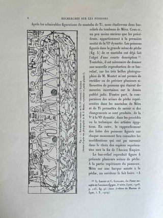 Faune égyptienne antique. Recherches sur les poissons représentés dans quelques tombeaux égyptiens de l’Ancien Empire.