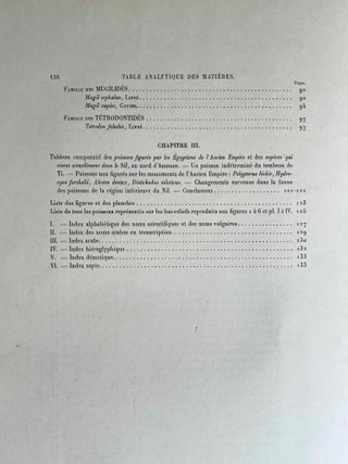 Faune égyptienne antique. Recherches sur les poissons représentés dans quelques tombeaux égyptiens de l’Ancien Empire.