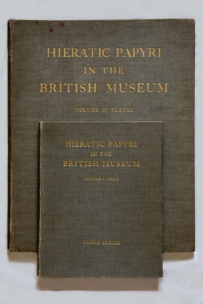 Item #M0603b Hieratic papyri in the British Museum. Third Series: Chester Beatty Gift. Vol. I:...