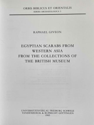 Egyptian Scarabs from Western Asia from the Collections of the British Museum[newline]M0604-01.jpeg