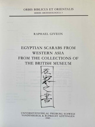 Egyptian Scarabs from Western Asia from the Collections of the British Museum[newline]M0604a-01.jpeg