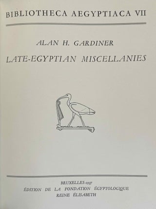 Late Egyptian miscellanies
