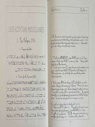 Late Egyptian miscellanies