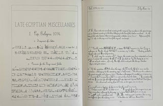 Late Egyptian miscellanies