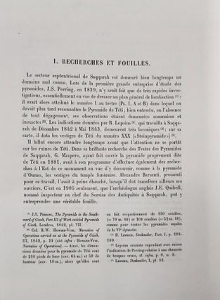 Le temple haut du complexe funéraire du roi Téti