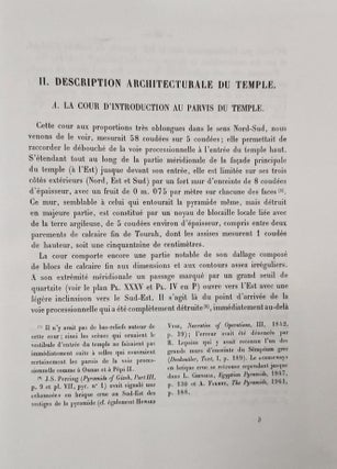 Le temple haut du complexe funéraire du roi Téti