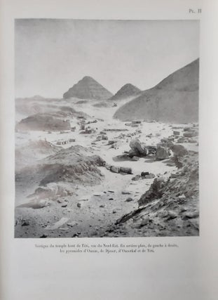 Le temple haut du complexe funéraire du roi Téti
