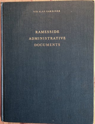 Item #M0611a Ramesside administrative documents. GARDINER Alan Henderson[newline]M0611a.jpg