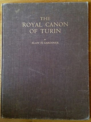 Item #M0616 The royal canon of Turin. GARDINER Alan Henderson[newline]M0616.jpg