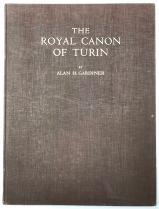 Item #M0616b The royal canon of Turin. GARDINER Alan Henderson[newline]M0616b.jpg