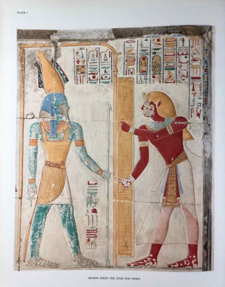 The temple of King Sethos I at Abydos. Vol. I: The chapels of Osiris, Isis and Horus. Vol. II: The chapels of Amen-Re, Re Harakhti, Ptah, and King Sethos. Vol. III: The Osiris complex. Vol. IV: The second hypostyle hall. (complete set)
