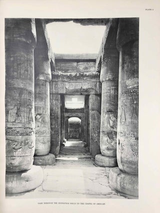 The temple of King Sethos I at Abydos. Vol. I: The chapels of Osiris, Isis and Horus. Vol. II: The chapels of Amen-Re, Re Harakhti, Ptah, and King Sethos. Vol. III: The Osiris complex. Vol. IV: The second hypostyle hall. (complete set)[newline]M0617i-22.jpg