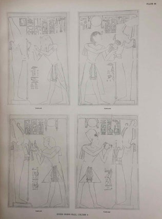 The temple of King Sethos I at Abydos. Vol. I: The chapels of Osiris, Isis and Horus. Vol. II: The chapels of Amen-Re, Re Harakhti, Ptah, and King Sethos. Vol. III: The Osiris complex. Vol. IV: The second hypostyle hall. (complete set)