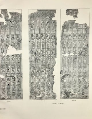 The temple of King Sethos I at Abydos. Vol. I: The chapels of Osiris, Isis and Horus.
