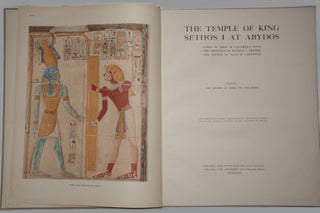 Item #M0617m The temple of King Sethos I at Abydos. Vol. I: The chapels of Osiris, Isis and...[newline]M0617m.jpg