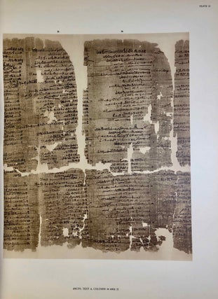 Item #M0622b The Wilbour papyrus. Vol. I: Plates. GARDINER Alan Henderson[newline]M0622b-000.jpg