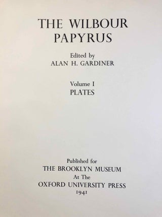 The Wilbour papyrus. Vol. I: Plates[newline]M0622b-002.jpg
