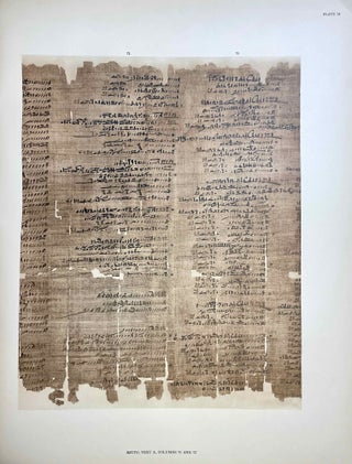 Item #M0622c The Wilbour papyrus. Vol. I: Plates. Vol. II: Commentary. Vol. III: Translation....[newline]M0622c-00.jpeg
