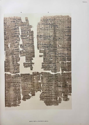 The Wilbour papyrus. Vol. I: Plates