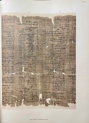 The Wilbour papyrus. Vol. I: Plates