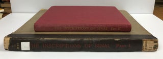 Item #M0626b The inscriptions of Sinai. Part I: Introduction and plates. Part II: Translations...[newline]M0626b-00.jpeg