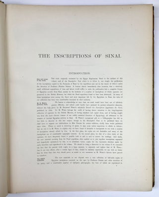 The inscriptions of Sinai. Part I: Introduction and plates.[newline]M0626c-05.jpeg