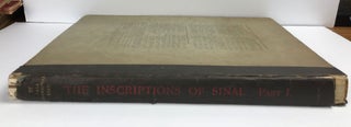 Item #M0626d The inscriptions of Sinai. Part I: Introduction and plates. Part II: Translations...[newline]M0626d-00.jpeg