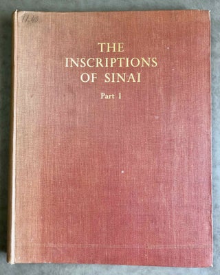 The inscriptions of Sinai. Part I: Introduction and plates. 2nd, revised edition.[newline]M0626f-01.jpeg
