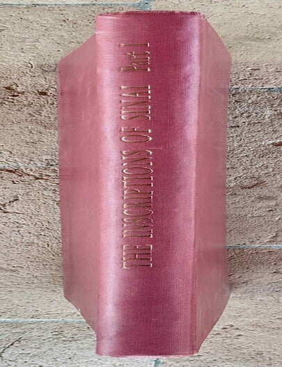Item #M0626h The inscriptions of Sinai. Part I: Introduction and plates. 2nd, revised edition. GARDINER Alan Henderson - PEET Thomas Eric - CERNY Jaroslav.[newline]M0626h-00.jpeg