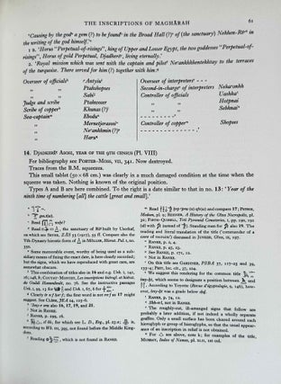 The inscriptions of Sinai. Part II: Translations and commentary.