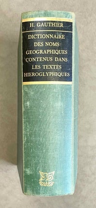 Item #M0638f Dictionnaire des noms géographiques contenus dans les textes hiéroglyphiques. Tome...[newline]M0638f-00.jpeg
