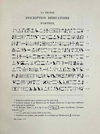 La grande inscription dédicatoire d'Abydos