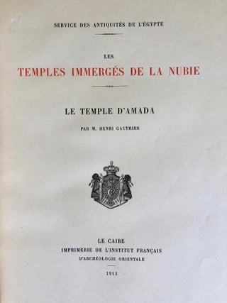 Le temple d'Amada. 1er et 2e fascicules (complete set)[newline]M0649-03.jpg