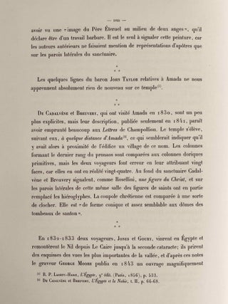 Le temple d'Amada. 1er et 2e fascicules (complete set)
