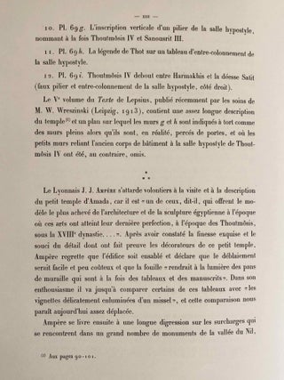 Le temple d'Amada. 1er et 2e fascicules (complete set)