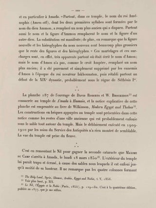 Le temple d'Amada. 1er et 2e fascicules (complete set)