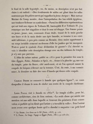 Le temple d'Amada. 1er et 2e fascicules (complete set)