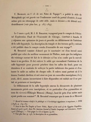 Le temple d'Amada. 1er et 2e fascicules (complete set)