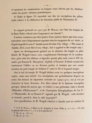 Le temple d'Amada. 1er et 2e fascicules (complete set)