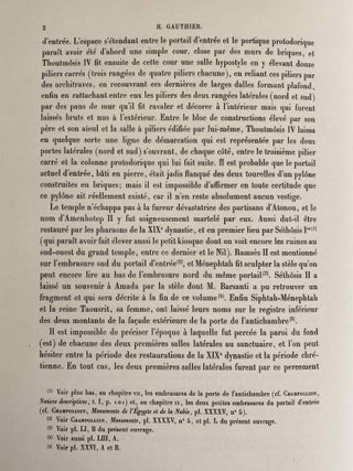 Le temple d'Amada. 1er et 2e fascicules (complete set)