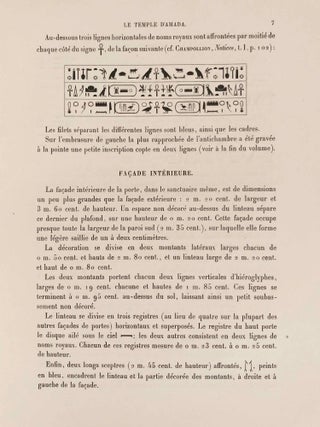 Le temple d'Amada. 1er et 2e fascicules (complete set)